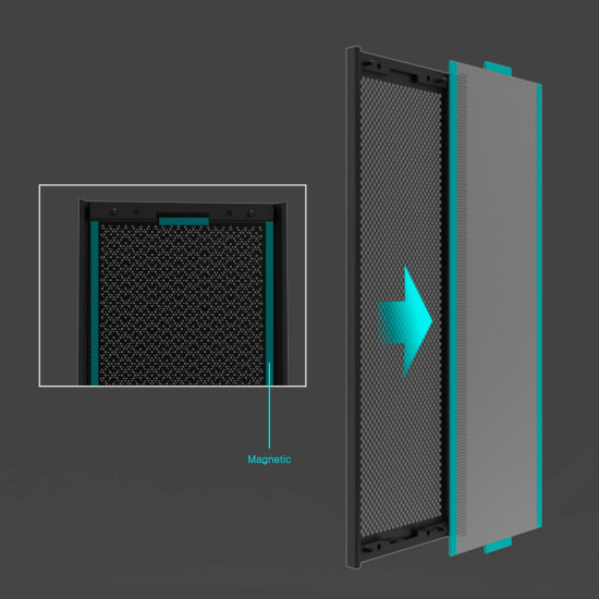 Кутия за компютър Zalman Case EATX - I6 Black - RGB, Tempered Glass, 3 fans included