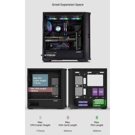Кутия за компютър Zalman Case EATX - Z10 - Mesh