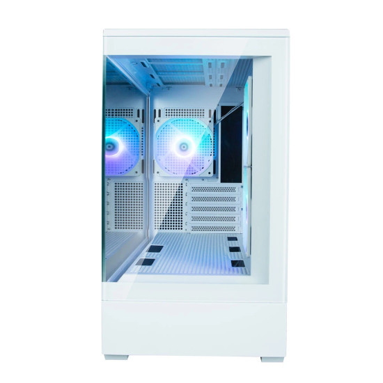 Кутия за компютър Zalman Case mATX - P30 White - aRGB, Tempered Glass
