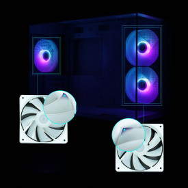 Кутия за компютър Zalman Case mATX - P30 White - aRGB, Tempered Glass