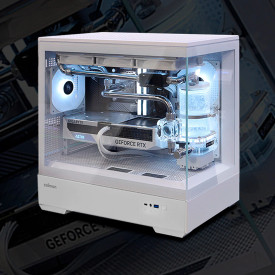 Кутия за компютър Zalman Case mATX - P30 White - aRGB, Tempered Glass