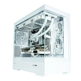 Кутия за компютър Zalman Case mATX - P30 White - aRGB, Tempered Glass