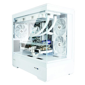 Кутия за компютър Zalman Case mATX - P30 White - aRGB, Tempered Glass