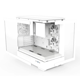 Кутия за компютър Zalman Case mATX - P30 White - aRGB, Tempered Glass