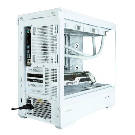 Кутия за компютър Zalman Case mATX - P30 White - aRGB, Tempered Glass