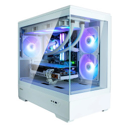 Кутия за компютър Zalman Case mATX - P30 White - aRGB, Tempered Glass