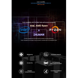 Охладител за процесор Zalman CPU Cooler CNPS10X PERFORMA BLACK