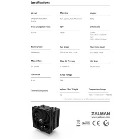 Охладител за процесор Zalman CPU Cooler CNPS10X PERFORMA BLACK