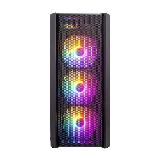 Кутия за компютър 1stPlayer Case ATX - Fire Dancing V4 RGB - 4 fans included