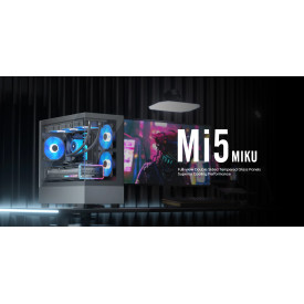 Кутия за компютър 1stPlayer Case mATX - MIKU Mi5 Black