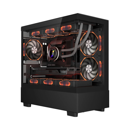 Кутия за компютър 1stPlayer Case mATX - MIKU Mi5 Black