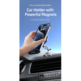 Стойка за телефон за кола Acefast Car phone holder - Metal, Magnetic Ring, 360 deg - D20 - Grey