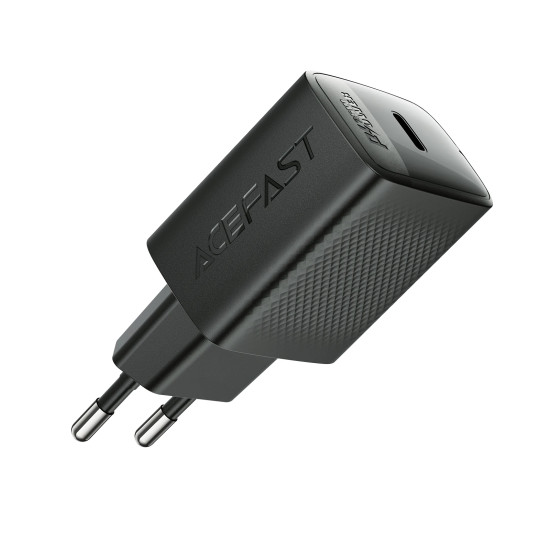 Зарядно Acefast Charger Wall GaN PD25W - A104 - USB-C x 1, Black