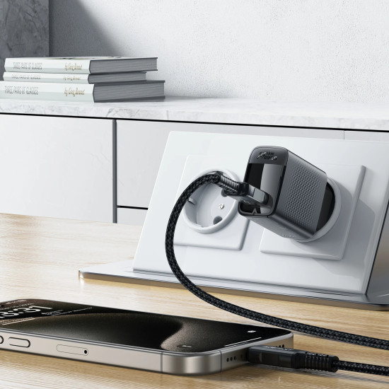 Зарядно Acefast Charger Wall GaN Quick Charge 18W - A90 - USB-A x 1, Black