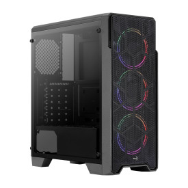 Кутия за компютър AeroCool Case ATX - Ore Saturn - 3 Fans, RGB, Tempered Glass - ACCM-PV21033.11