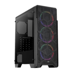 Кутия за компютър AeroCool Case ATX - Ore Saturn - 3 Fans, RGB, Tempered Glass - ACCM-PV21033.11