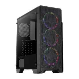 Кутия за компютър AeroCool Case ATX - Ore Saturn - 3 Fans, RGB, Tempered Glass - ACCM-PV21033.11