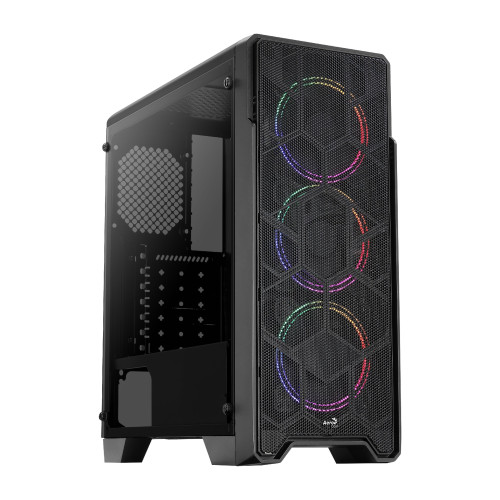 Кутия за компютър AeroCool Case ATX - Ore Saturn - 3 Fans, RGB, Tempered Glass - ACCM-PV21033.11