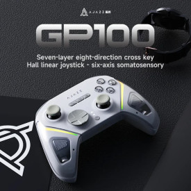 Геймпад Ajazz Gamepad GP100 NS - Wireless, Bluetooth, 1000Hz - White