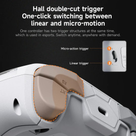 Геймпад Ajazz Gamepad GP100 NS - Wireless, Bluetooth, 1000Hz - White