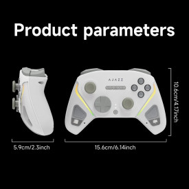 Геймпад Ajazz Gamepad GP100 NS - Wireless, Bluetooth, 1000Hz - White