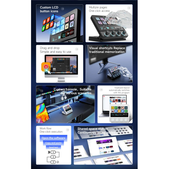 Стрийминг хъб Ajazz Streaming HUB AKP05E PRO Black