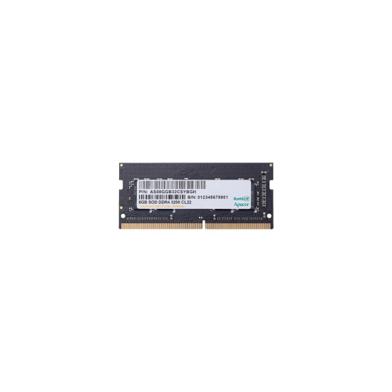 RAM памет Apacer 8GB DDR4 SODIMM 1024x8 3200MHz - AS08GGB32CSYBGH