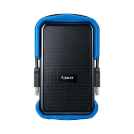 Външен твърд диск Apacer Portable Hard Drive AC631 2TB USB 3.2 Gen 1, Military-Grade, Shockproof, Black