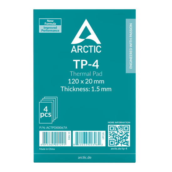 Термопад Arctic Thermal pad TP-4 120x20mm, 1.5mm - 4 Pack