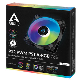 Вентилатор Arctic Fan 120mm P12 PWM PST A-RGB 0dB (Black)