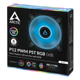 Вентилатор Arctic Fan 120mm P12 PWM PST RGB 0dB (Black)