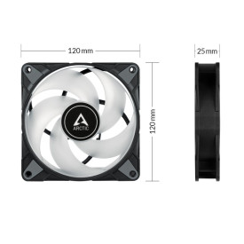 Вентилатор Arctic Fan 120mm P12 PWM PST RGB 0dB (Black)