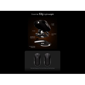 Безжична мишка ATK Wireless Gaming Mouse A9 Plus Tri-mode Nearlink - 1K, Black