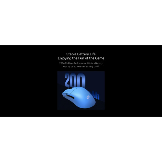Безжична мишка ATK Wireless Gaming Mouse F1 EXTREME LEVIATAN - 8K, Omron Optical Switches, Blue