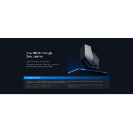 Безжична мишка ATK Wireless Gaming Mouse F1 EXTREME LEVIATAN - 8K, Omron Optical Switches, Blue