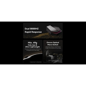 Безжична мишка ATK Wireless Gaming Mouse X1 PRO - 8K, White