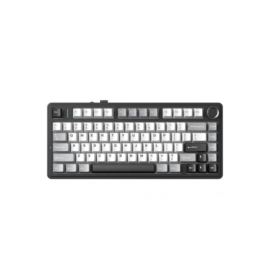 Безжична клавиатура Aula Wireless Gaming Mechanical Keyboard F75HE - Black King Magnetic Switch [Linear] (English US), Black, Gray