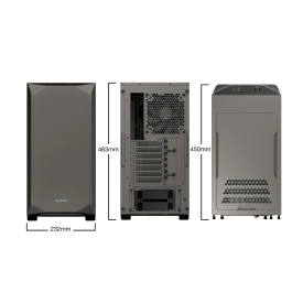 Кутия за компютър be quiet! Case ATX - Pure Base 500 Window Metallic Gray
