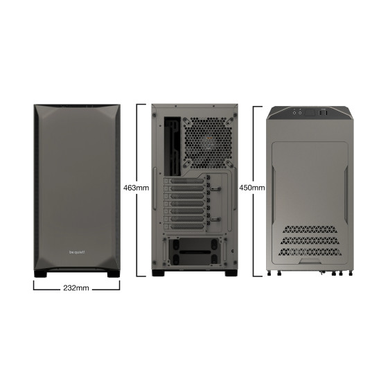 Кутия за компютър be quiet! Case ATX - Pure Base 500 Window Metallic Gray