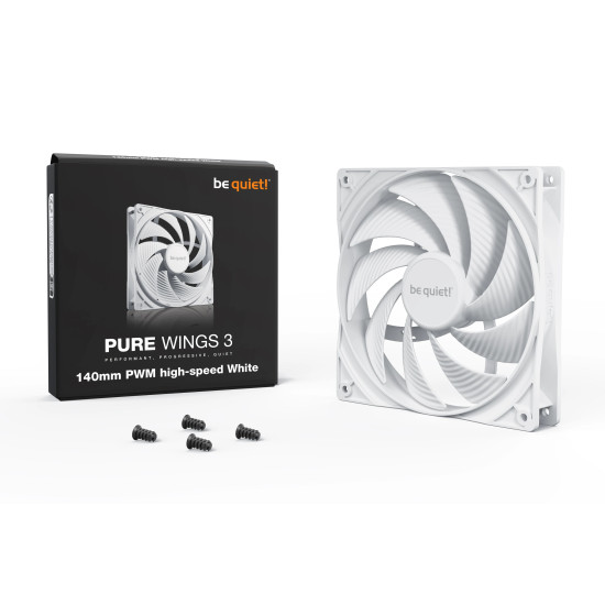 Вентилатор be quiet! Fan 140mm - Pure Wings 3 140mm PWM high-speed White