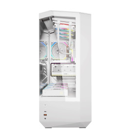 Кутия за компютър Darkflash Case ATX - DY460 White - 4 x 120 mm A-RGB fans included, USB-C