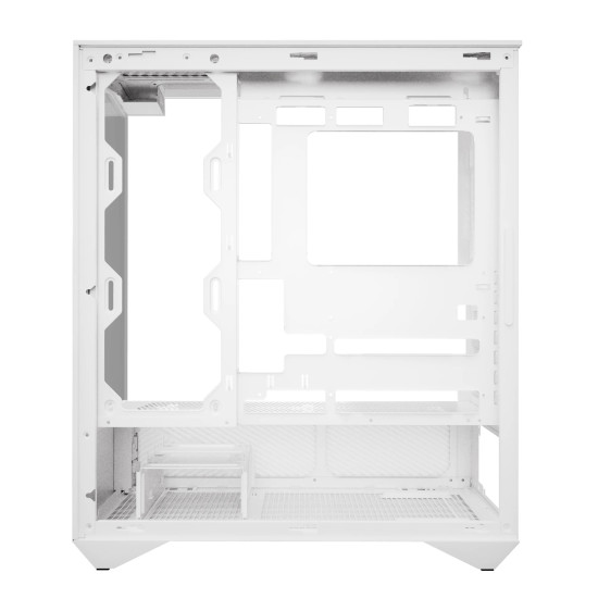 Кутия за компютър Darkflash Case ATX - DY460 White - 4 x 120 mm A-RGB fans included, USB-C