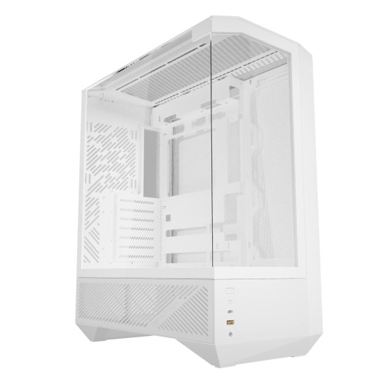 Кутия за компютър Darkflash Case ATX - DY460 White - 4 x 120 mm A-RGB fans included, USB-C