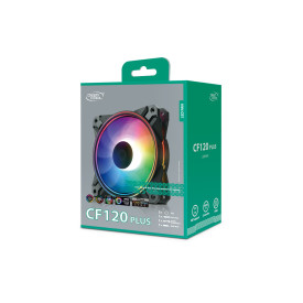 Комплект вентилатори DeepCool Fan Pack 3-in-1 3x120mm CF120 PLUS aRGB with controller