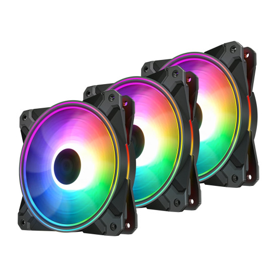 Комплект вентилатори DeepCool Fan Pack 3-in-1 3x120mm CF120 PLUS aRGB with controller Комплект вентилатори DeepCool Fan Pack 3-in-1 3x120mm CF120 PLUS aRGB with controller
