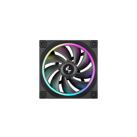 Комплект вентилатори DeepCool Fan Pack 3-in-1 3x120mm - FL12 Black, Addressable RGB