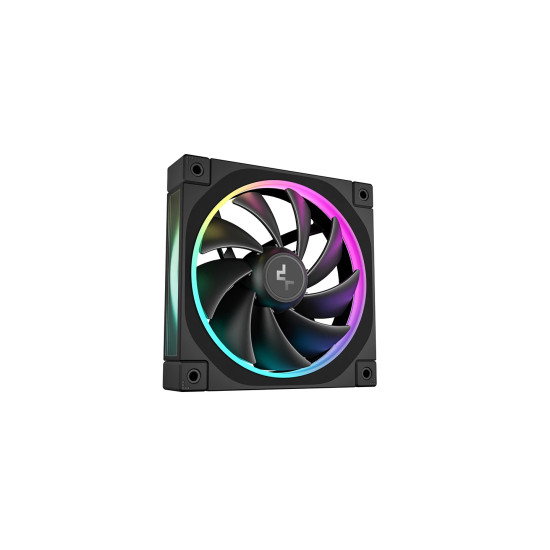 Комплект вентилатори DeepCool Fan Pack 3-in-1 3x120mm - FL12 Black, Addressable RGB
