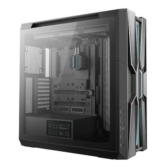 Кутия за компютър DeepCool Case EATX - GENOME III - 420 mm AIO Pre-Installed, LCD Display