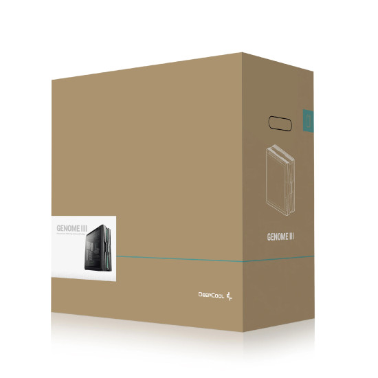 Кутия за компютър DeepCool Case EATX - GENOME III - 420 mm AIO Pre-Installed, LCD Display
