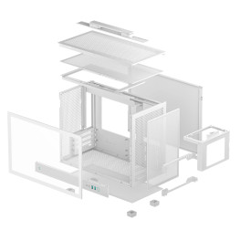 Кутия за компютър DeepCool Case mATX - CH160 PLUS WH